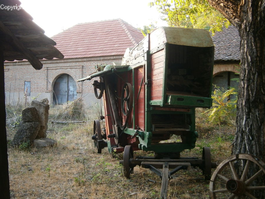 Tractor, Vehicle, Arch, Car, Wagon, Carriage, Horse Cart