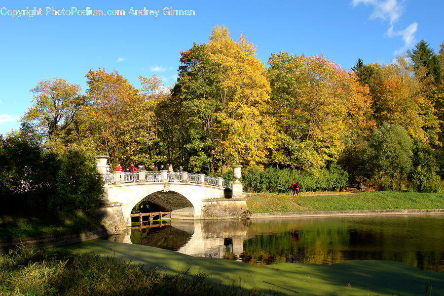 Canal, Outdoors, River, Water, Bridge, Park, Landscape