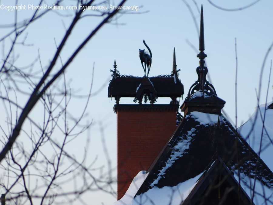 Architecture, Bell Tower, Clock Tower, Tower, Lamp Post, Pole, Church