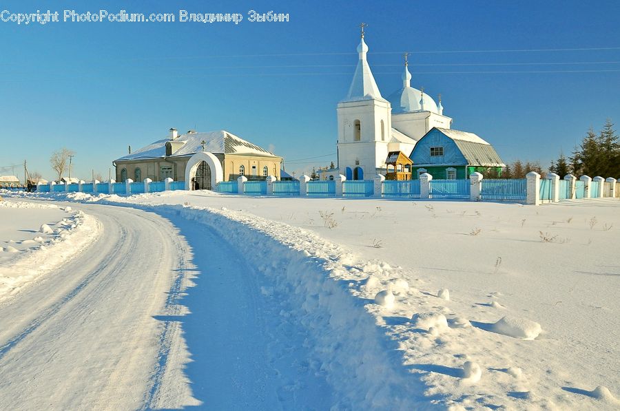 Architecture, Church, Worship, Dome, Mosque, Ice, Outdoors