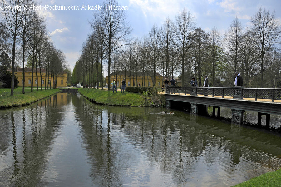 Canal, Outdoors, River, Water, Bridge, Park, Landscape
