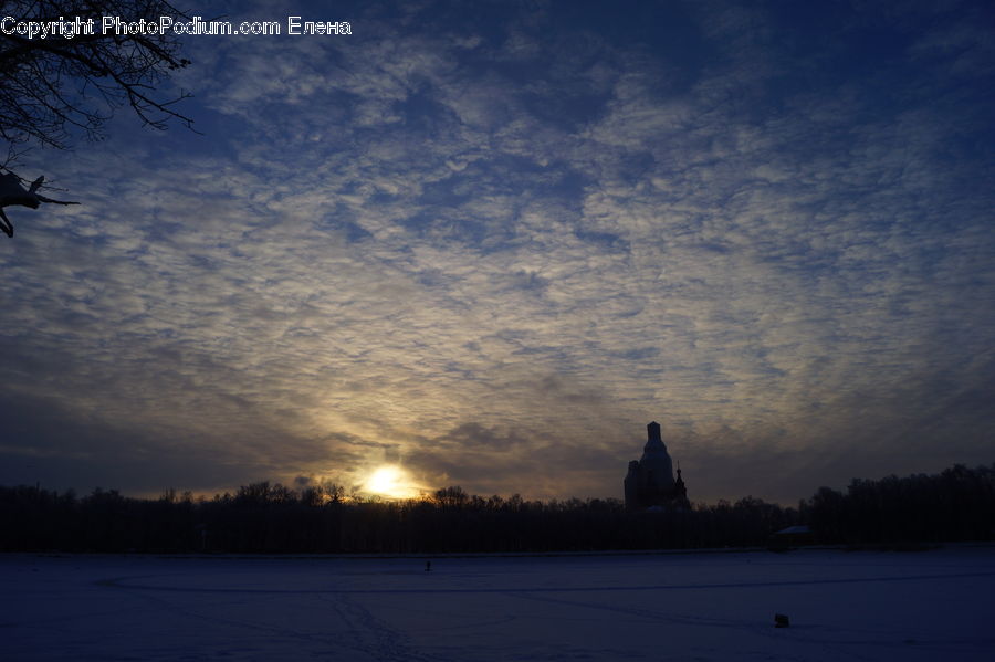 Dawn, Dusk, Red Sky, Sky, Sunrise, Sunset, Landscape