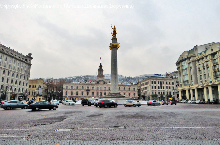 Architecture, Bell Tower, Clock Tower, Tower, Downtown, Plaza, Town Square