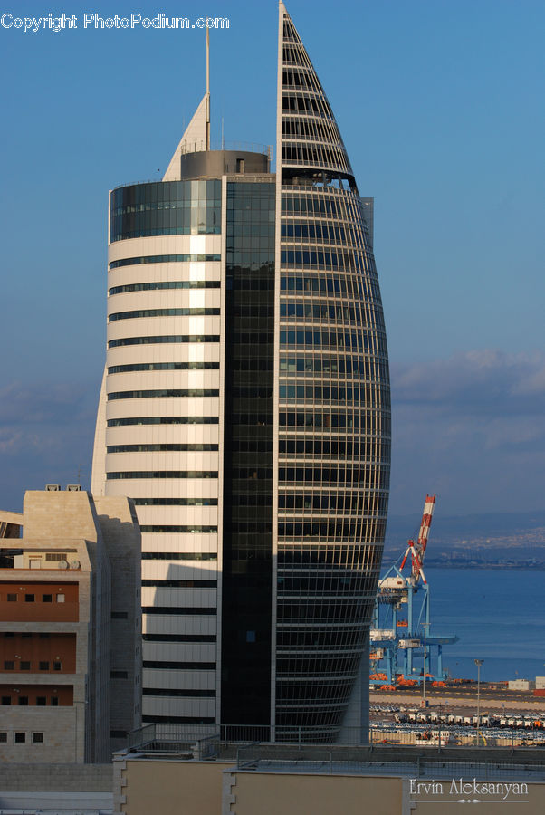 Constriction Crane, Building, Housing, City, High Rise, Downtown, Office Building