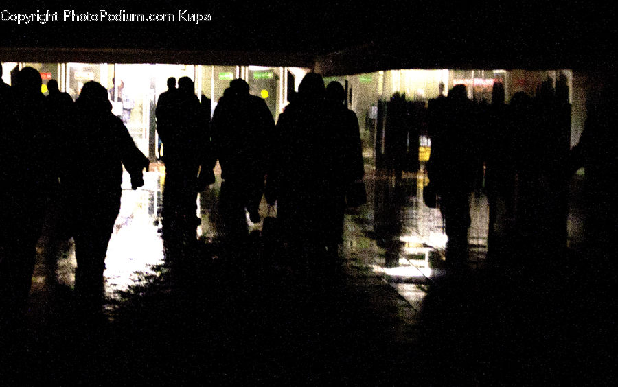 People, Person, Human, Silhouette, Asphalt, Tarmac, Soil