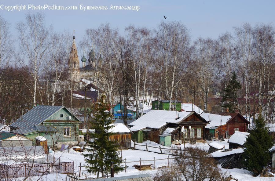 Building, Cottage, Housing, Ice, Outdoors, Snow, Landscape