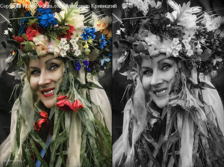 People, Person, Human, Flower, Flower Arrangement, Flower Bouquet, Face