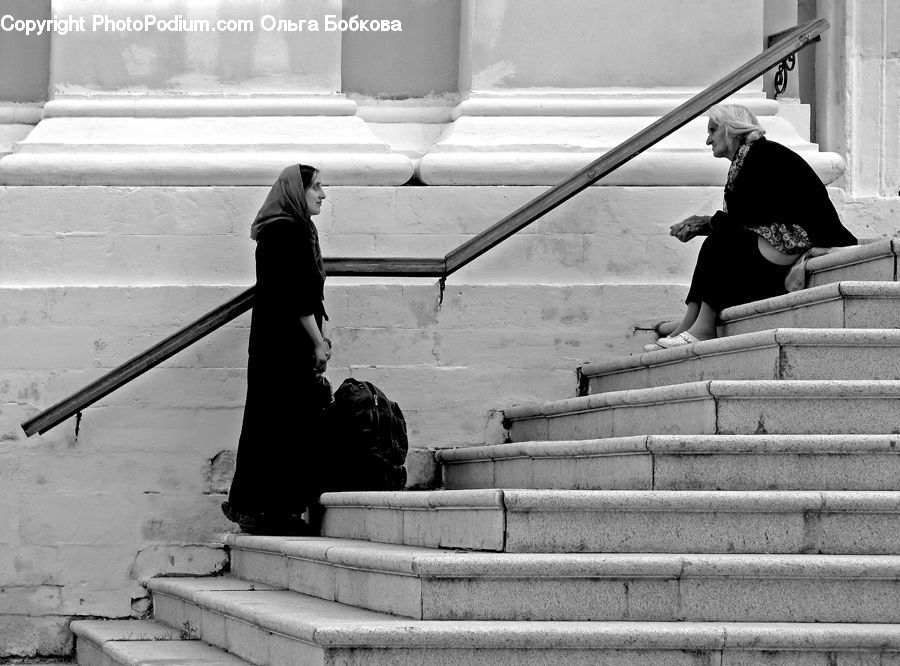 People, Person, Human, Bench, Cleaning, Portrait, Selfie