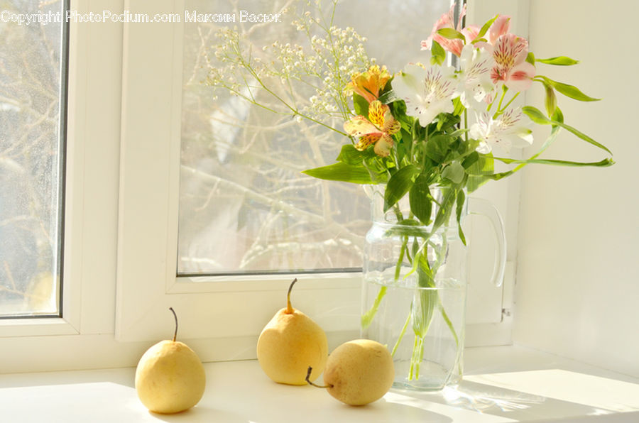 Fruit, Pear, Floral Design, Flower, Flower Arrangement, Flower Bouquet, Ikebana
