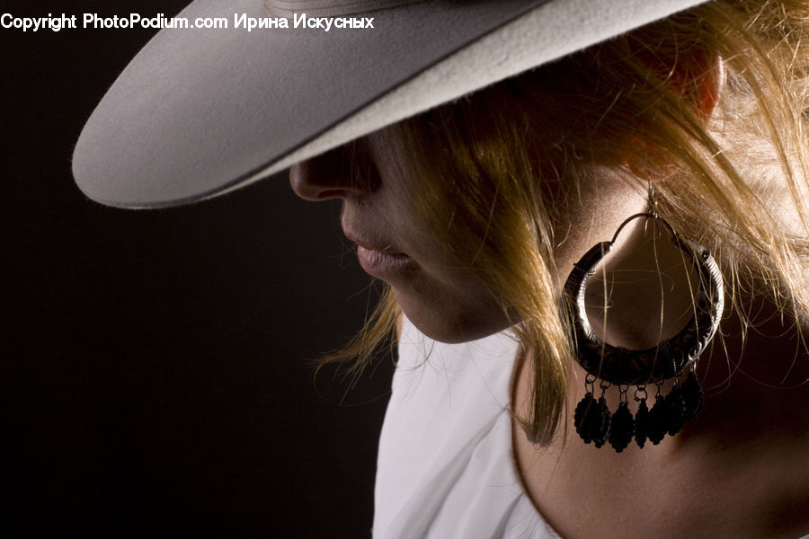 Cowboy Hat, Hat, Sun Hat, Contact Lens, Face