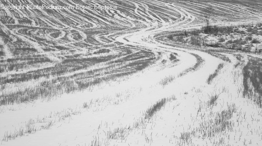 Ice, Outdoors, Snow, Field, Road, Soil, Path