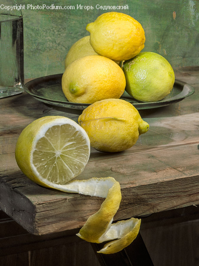 Citrus Fruit, Fruit, Lemon, Grapefruit, Wood, Lime, Plant