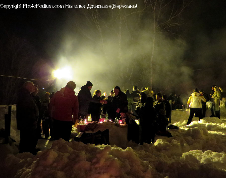 People, Person, Human, Cloud, Cumulus, Sky, Bonfire