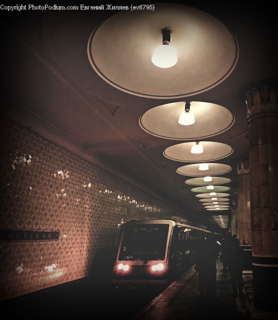 Light Fixture, Corridor, Lighting, Light, Subway, Train, Train Station