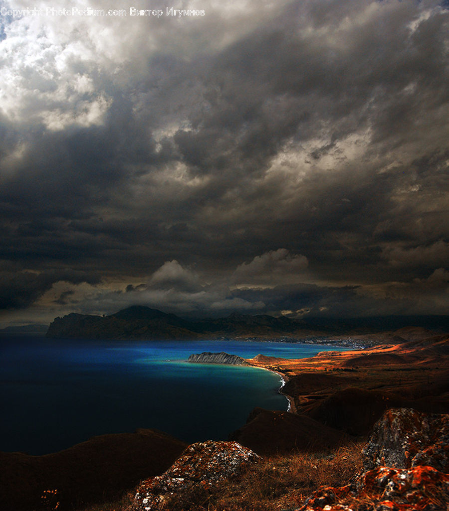 Azure Sky, Cloud, Outdoors, Sky, Promontory, Coast, Sea