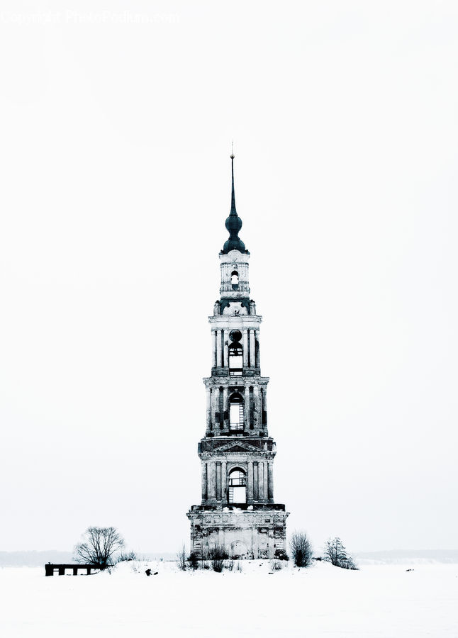 Ice, Outdoors, Snow, Architecture, Spire, Steeple, Tower