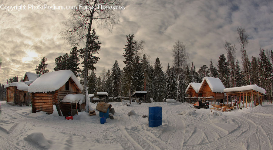 Ice, Outdoors, Snow, Arctic, Winter, Building, Hut