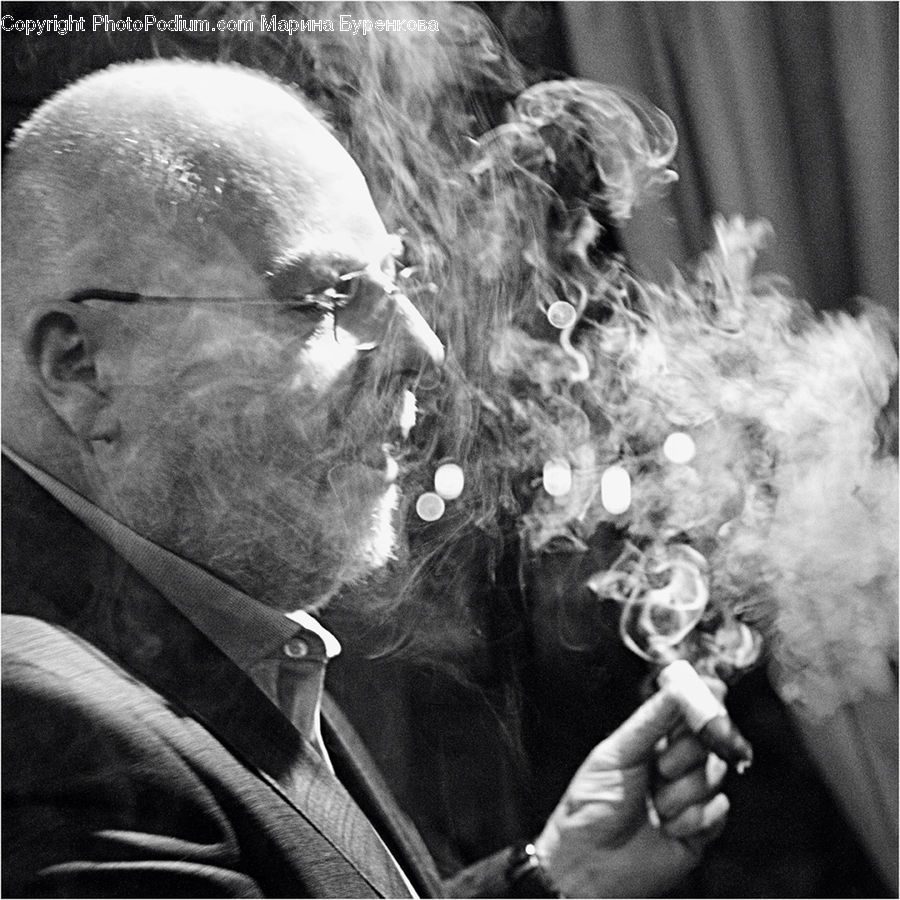 Smoke, Person, Portrait