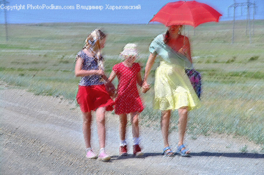 People, Person, Human, Clothing, Skirt, Dirt Road, Gravel