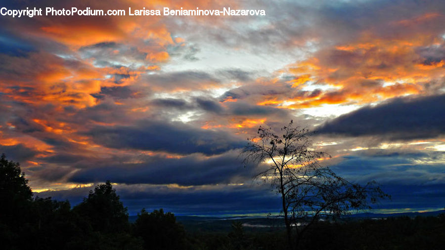 Azure Sky, Cloud, Outdoors, Sky, Dawn, Dusk, Red Sky