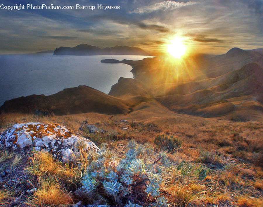 Dawn, Dusk, Sky, Sunrise, Sunset, Desert, Outdoors