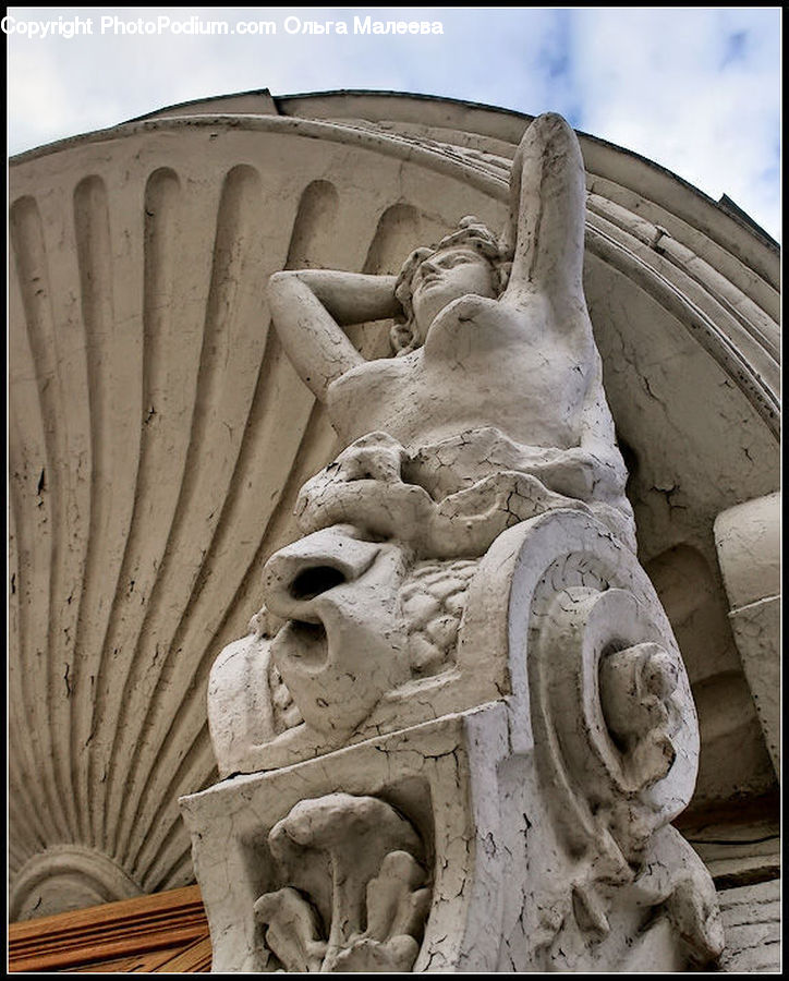 Art, Gargoyle, Statue, Sculpture, Head, Portrait, Column