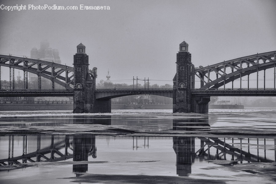 Bridge, Bench, Architecture, Tower, Dock, Pier, Cathedral