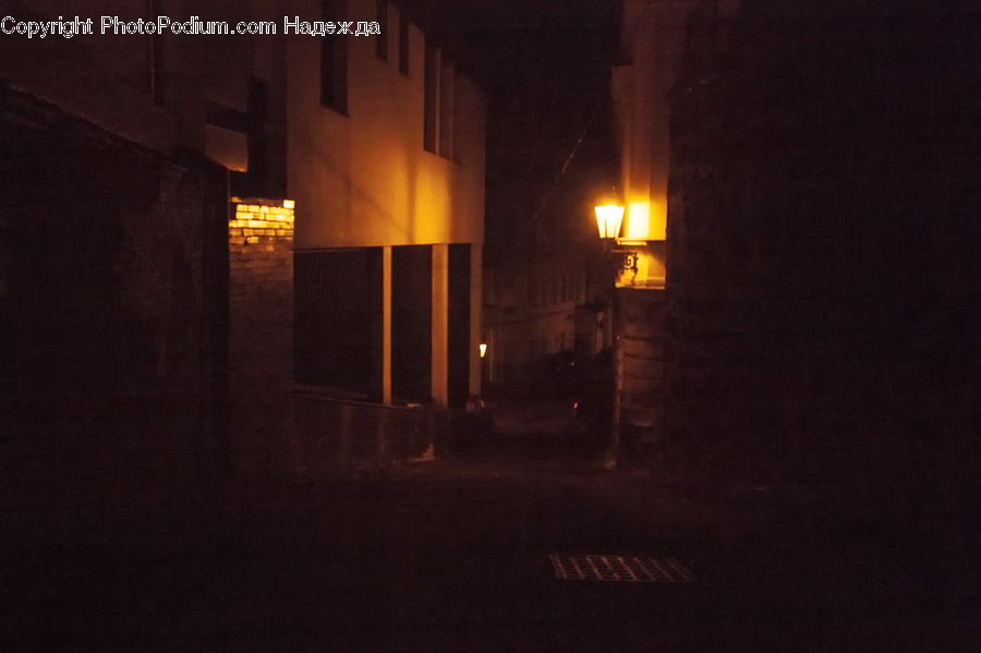 Night, Outdoors, Lighting, Corridor, Alley, Alleyway, Road