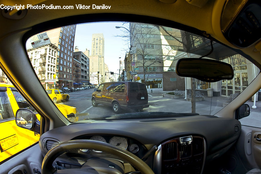 Cab, Car, Taxi, Vehicle, Automobile, Driving, Cockpit