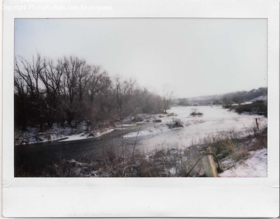 Ice, Outdoors, Snow, Collage, Poster, Countryside