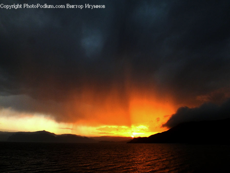 Eruption, Volcano, Azure Sky, Cloud, Outdoors, Sky, Dawn