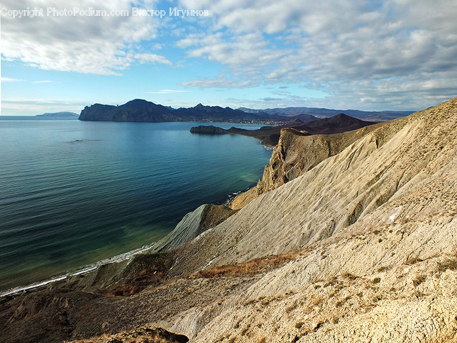 Cliff, Outdoors, Coast, Sea, Water, Promontory, Landscape