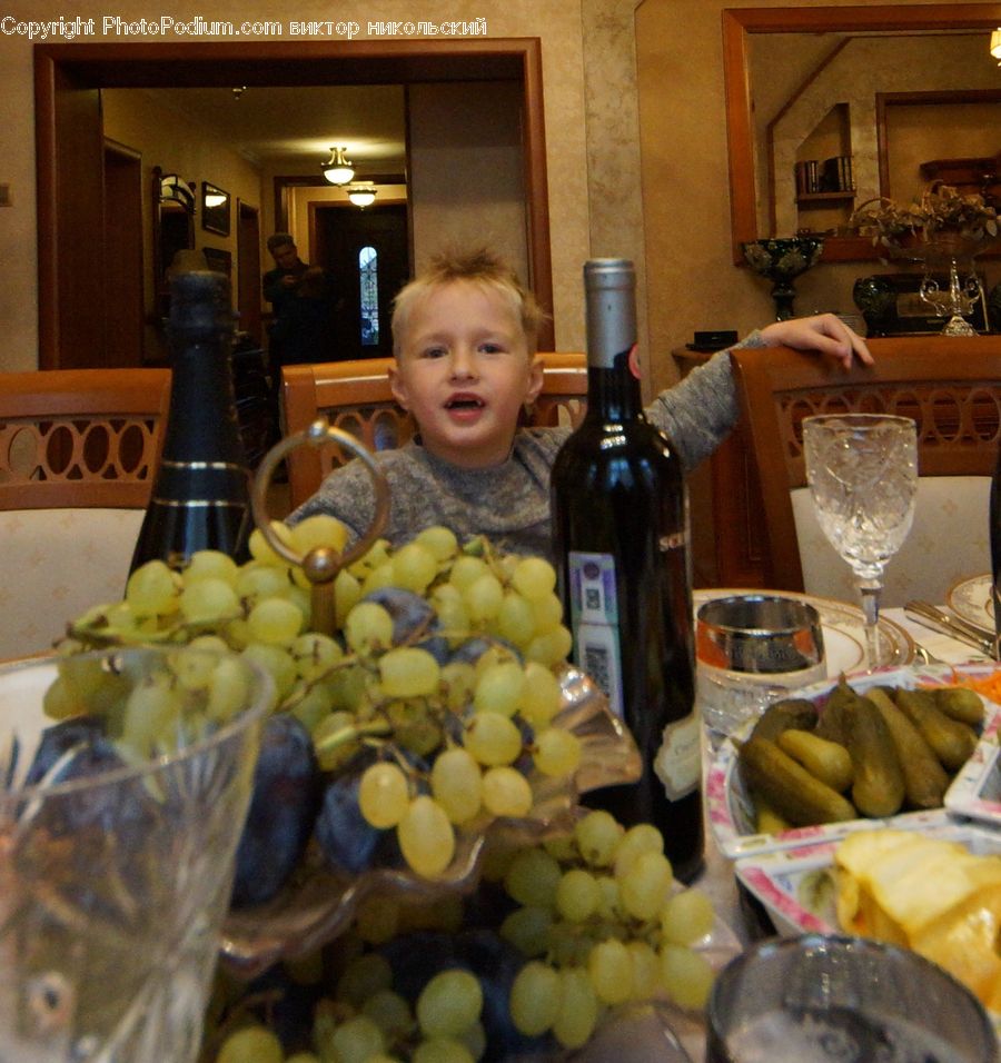 Glass, Beverage, Drink, Fruit, Grapes, Alcohol, Bowl
