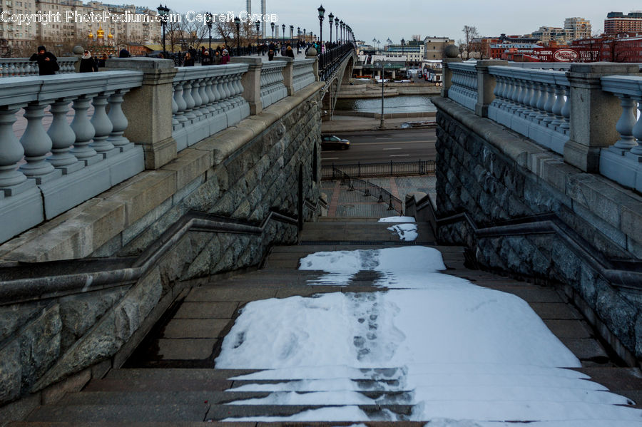 Bridge, Dock, Landing, Pier, City, Downtown, Urban