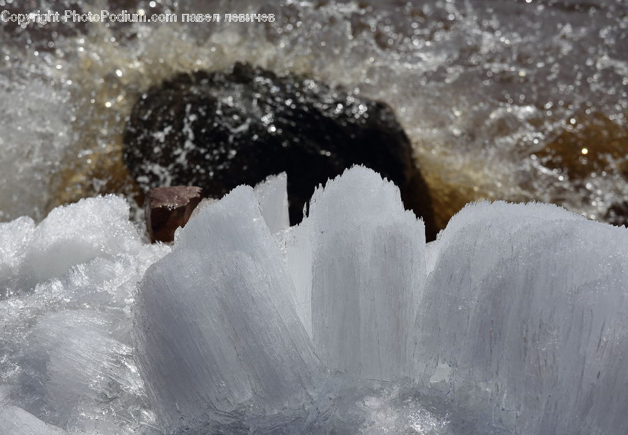 Ice, Outdoors, Snow, Sea, Sea Waves, Water