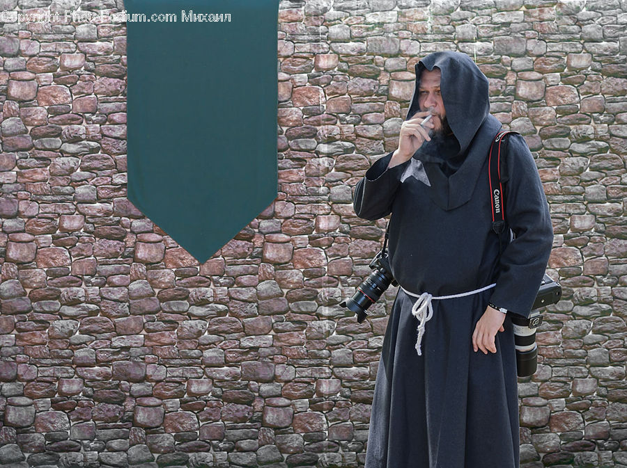 Human, People, Person, Brick, Coat, Overcoat