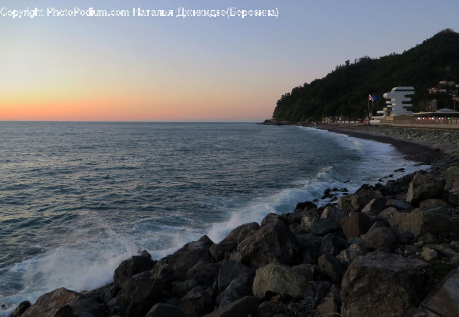 Promontory, Coast, Outdoors, Sea, Water, Rock, Train