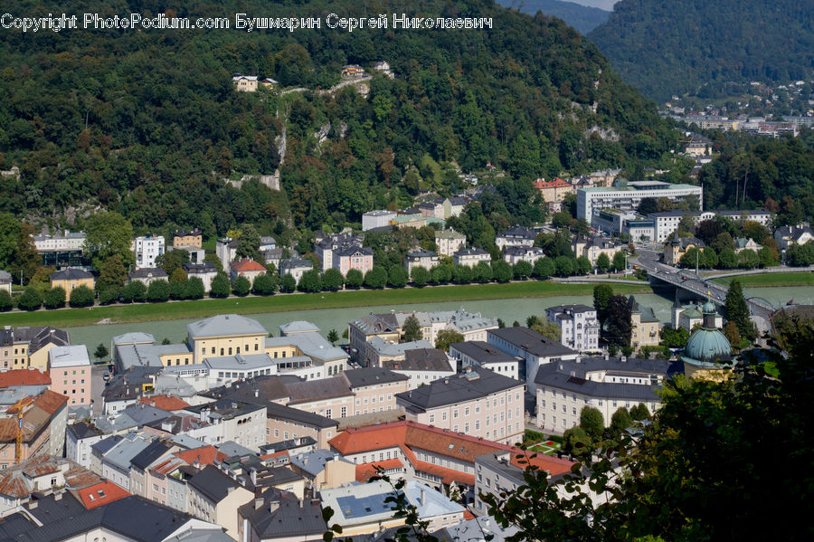 Aerial View, Architecture, Castle, Fort, Building, Downtown, Town