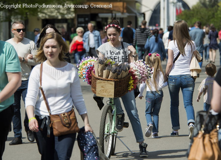People, Person, Human, Bicycle, Bike, Vehicle, Blonde