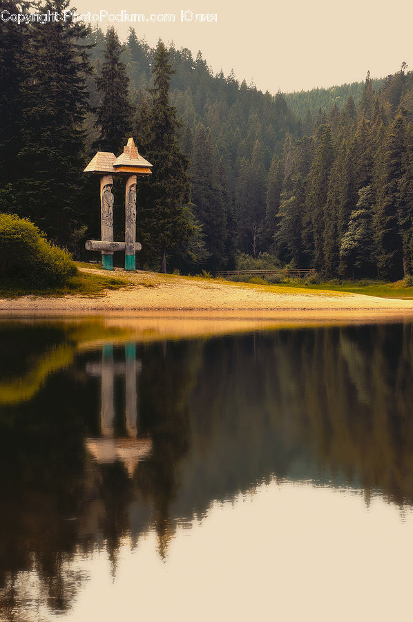 Gazebo, Architecture, Bell Tower, Clock Tower, Tower, Gate, Torii