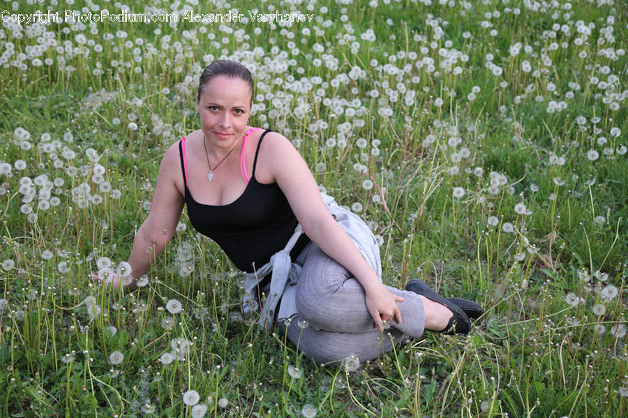 People, Person, Human, Field, Grass, Grassland, Plant