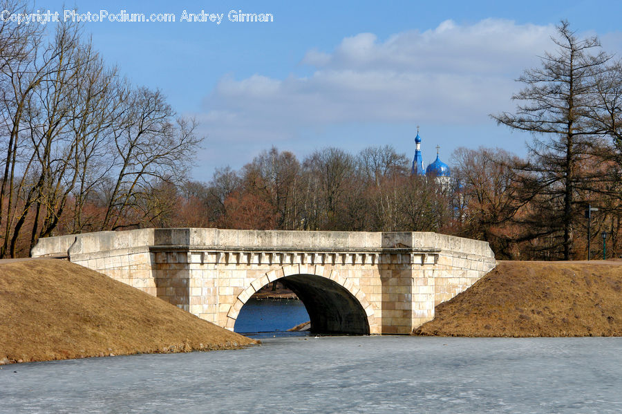 Arch, Canal, Outdoors, River, Water, Landscape, Nature