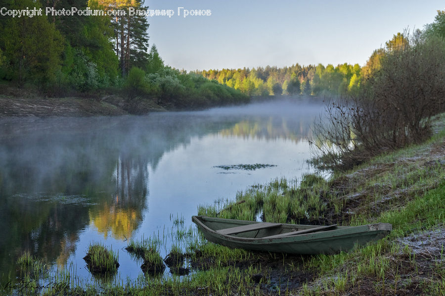 Boat, Rowboat, Vessel, Canoe, Watercraft, Landscape, Nature