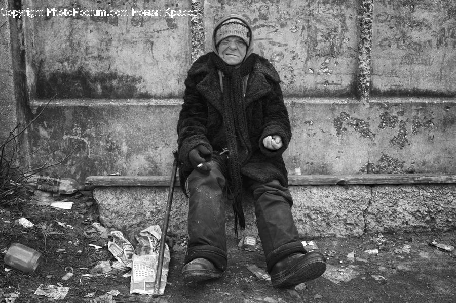 Human, People, Person, Bucket, Portrait, Scooter