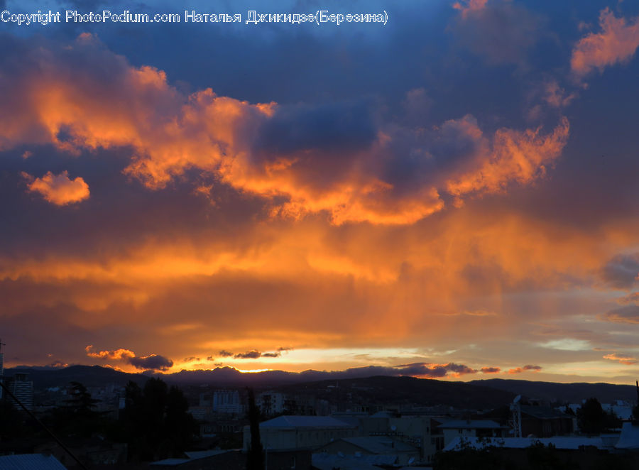 Azure Sky, Cloud, Outdoors, Sky, Dawn, Dusk, Red Sky