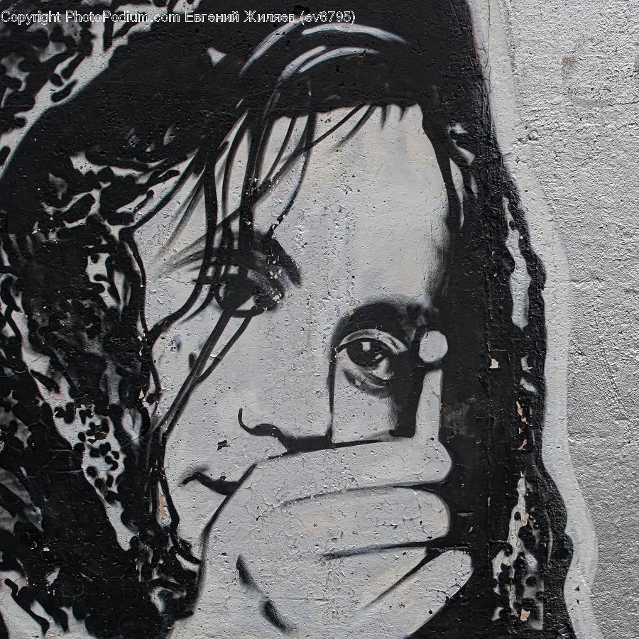 Art, Graffiti, Mural, Wall, Asphalt, Tarmac, Stencil