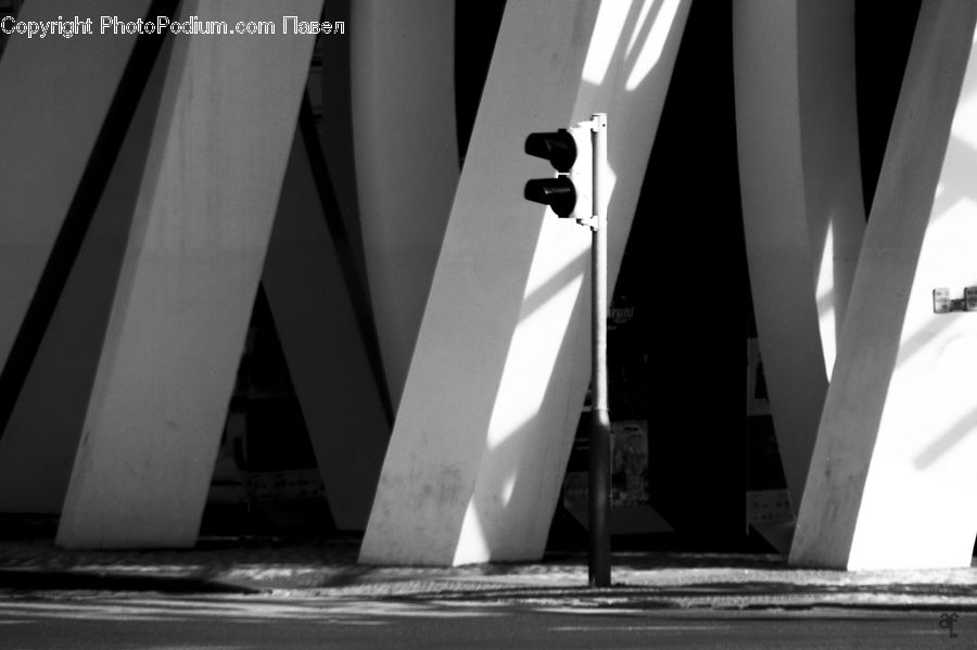 Triangle, Column, Pillar, Lighting, City, Downtown, Urban