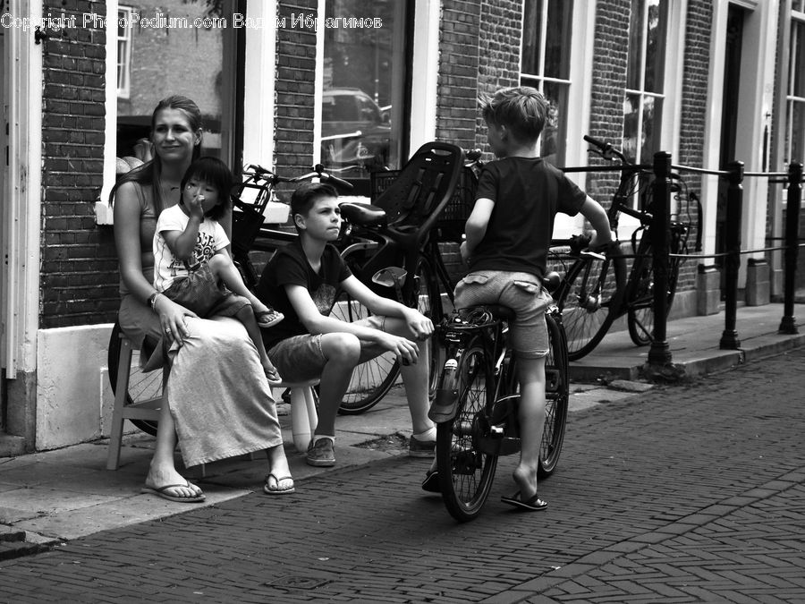 Human, People, Person, Bicycle, Bike, Cyclist, Bench