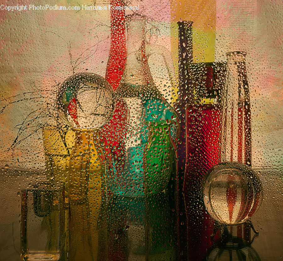 Lamp, Lampshade, Art, Modern Art, Beverage, Glass, Wine