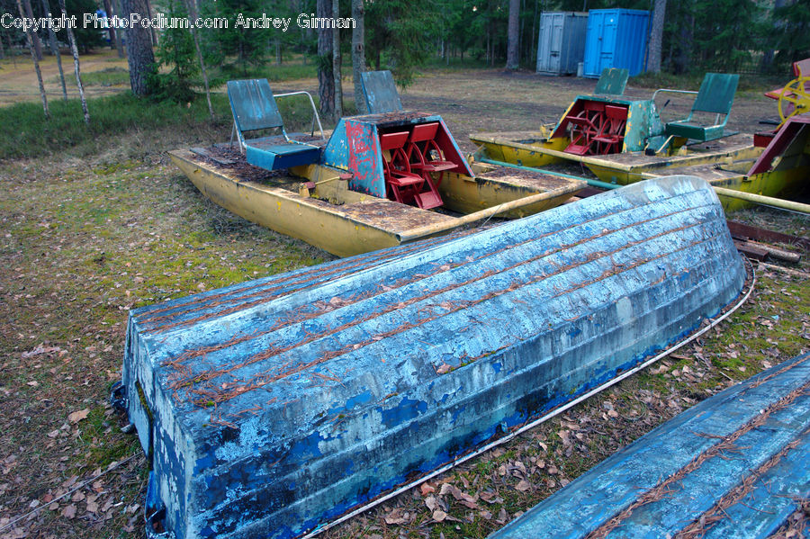 Boat, Dinghy, Watercraft, Shipping Container, Chair, Furniture, Canoe